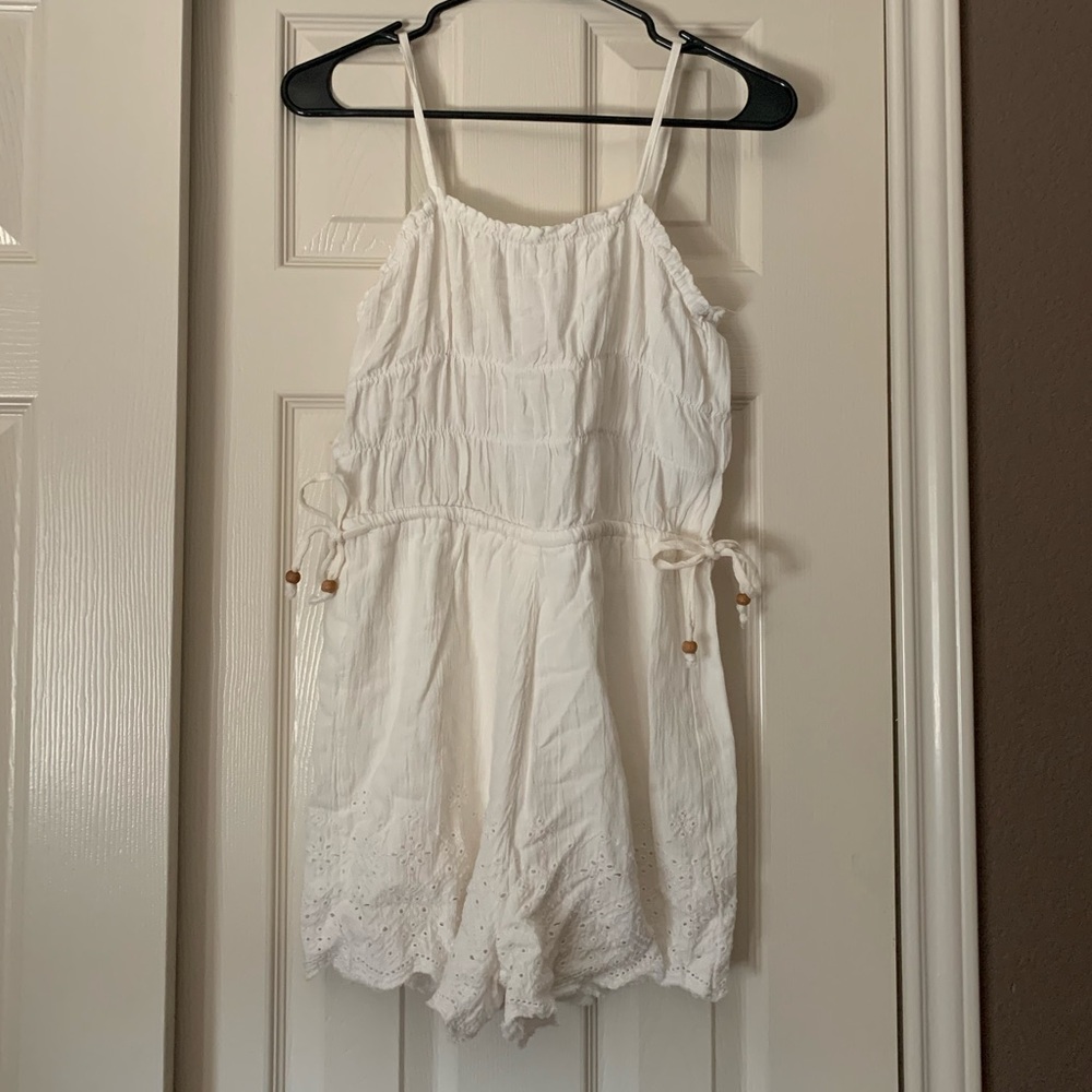 Bershka White Romper Size S